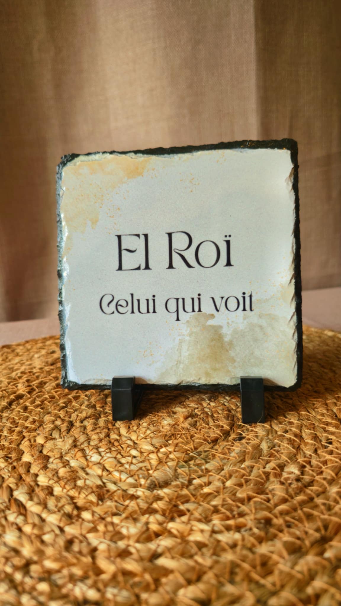 Ardoise 15x15 personnalisable – décoration et message inspirant