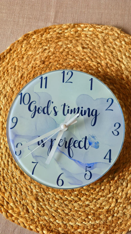 Horloge chrétien - personnalisable