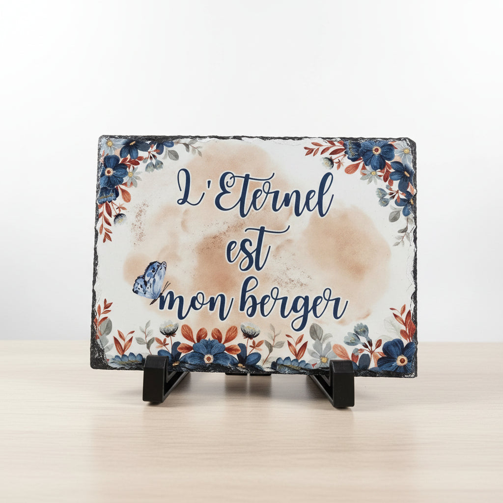 Ardoise décorative 15 × 20 cm – Verset biblique