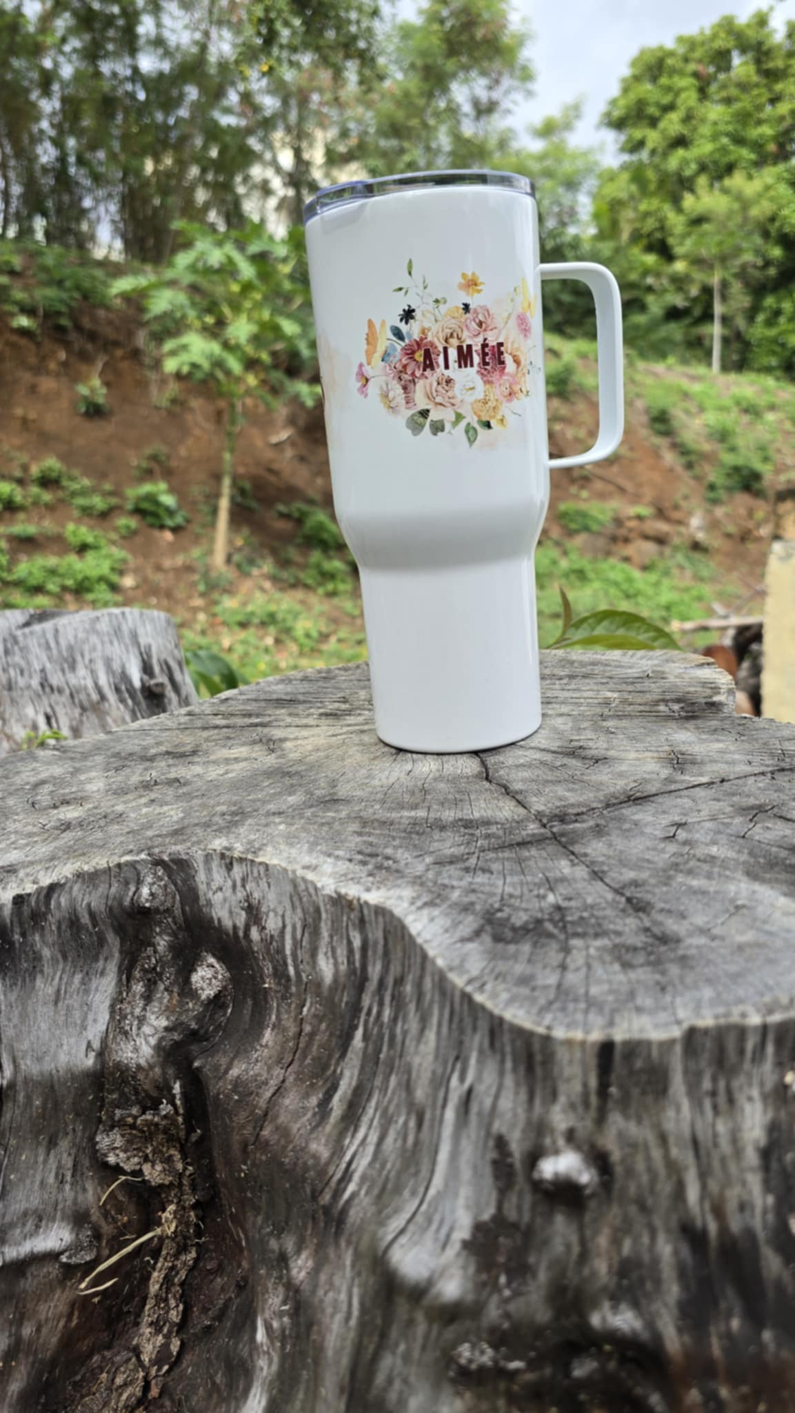 Mug de voyage chrétien - 750 ml personnalisable - pratique et inspirant