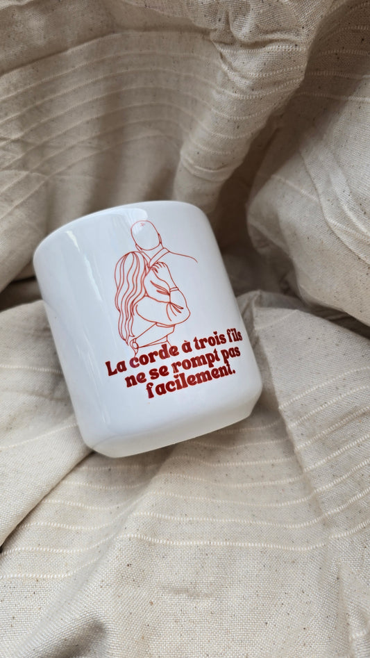 Mug avec anse cœur – Cadeau chrétien romantique