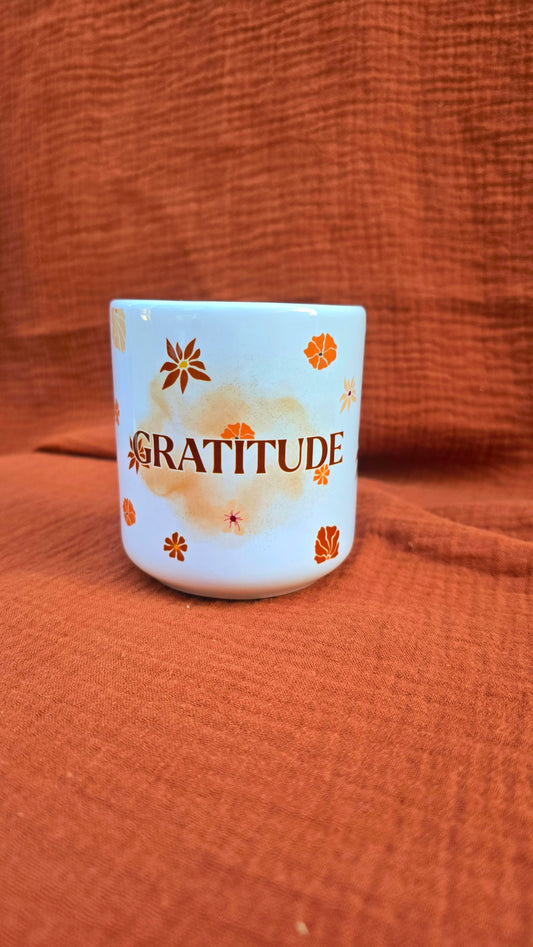 Tasse anse coeur "gratitude"
