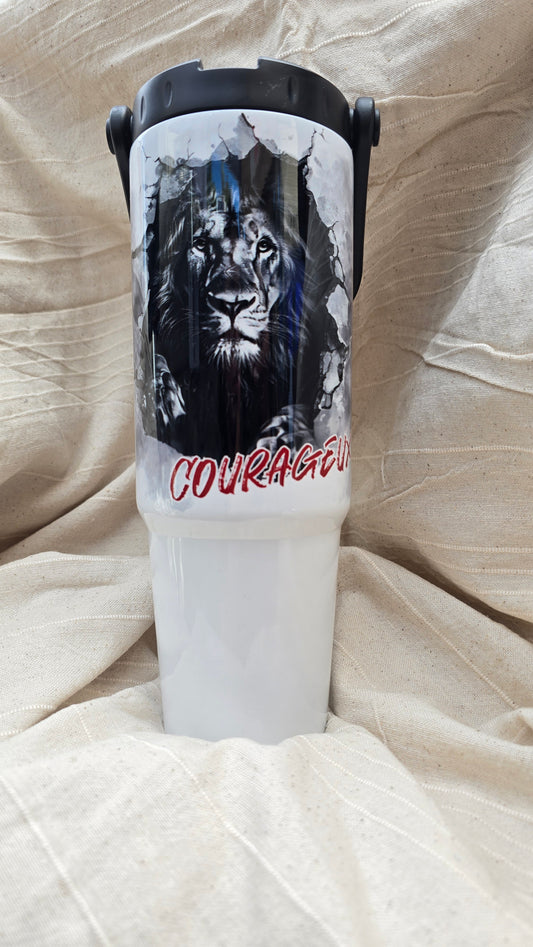 Mug voyage chrétien 1L08 "Courageux"