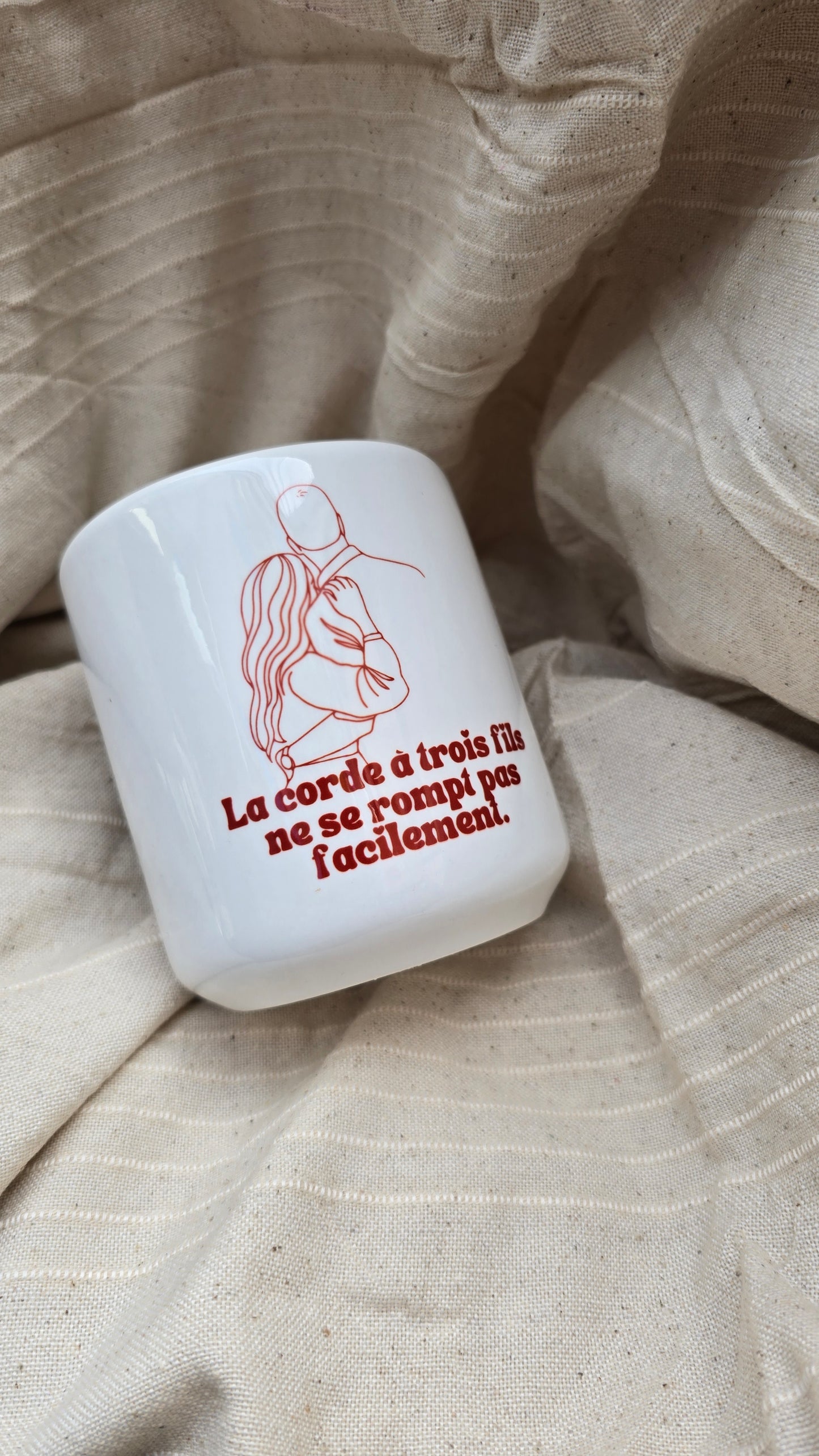 Mug avec anse cœur – Cadeau chrétien romantique