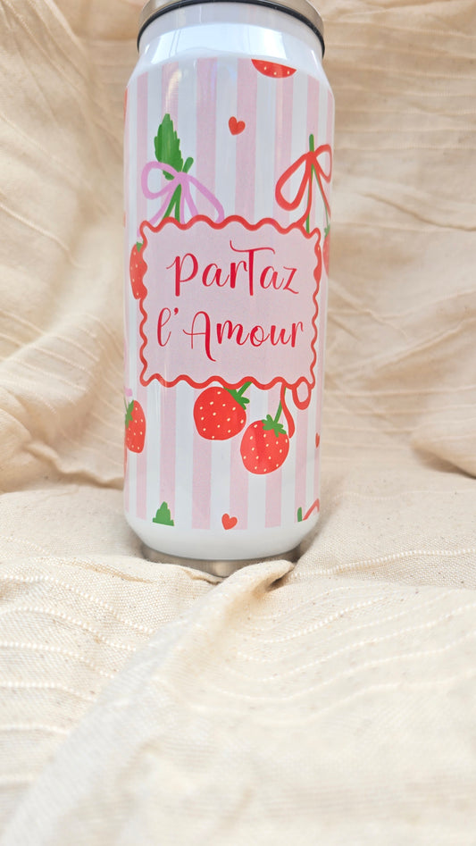 Canette thermos "partaz l’amour"