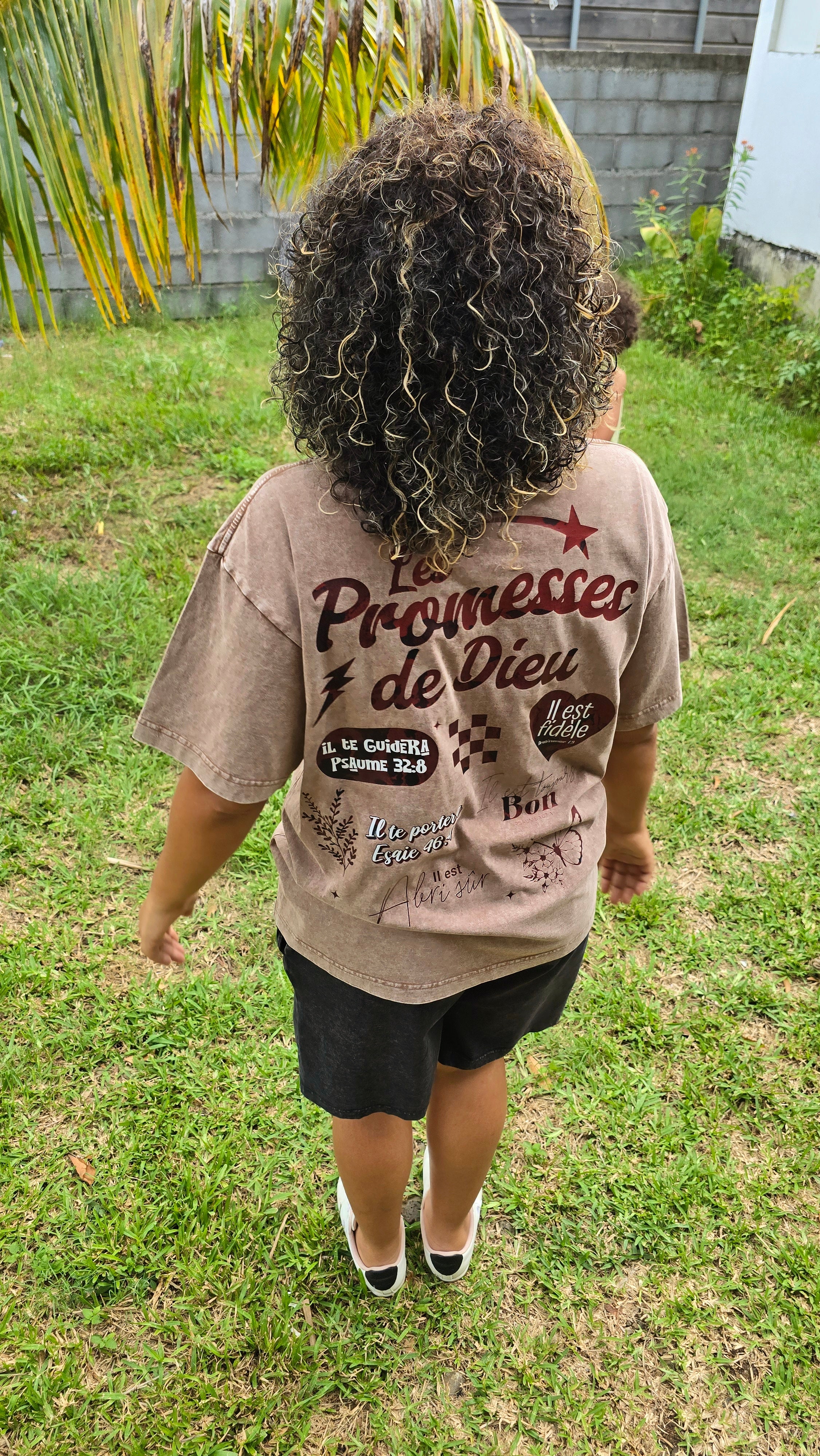 Tee-shirt oversize chrétien « Les promesses de Dieu »
