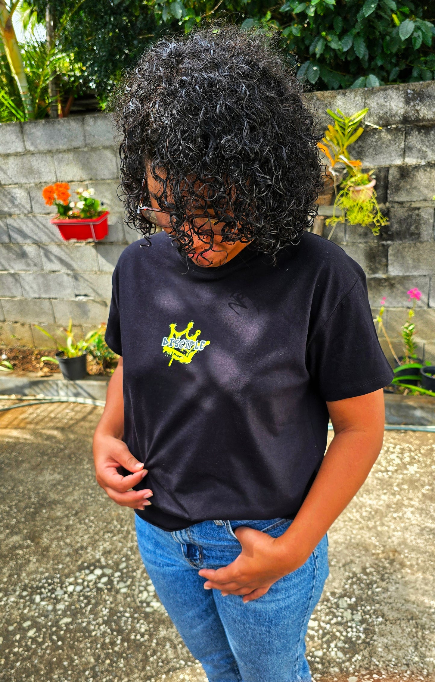 Tee-shirt "disciple , born to shine"
