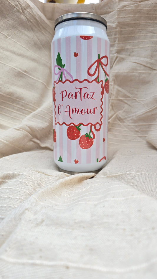 Canette thermos "partaz l’amour"